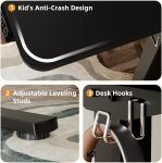 Escritorio Elevable Eléctrico ERGOMAKER SM205-80-BFBD 80×60 cm Negro