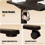 Escritorio Elevable Eléctrico ERGOMAKER SM205-80-BFBD 80×60 cm Negro