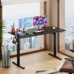 Escritorio Elevable Eléctrico DEVAISE 140×70 cm Color Negro