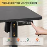 Escritorio Elevable Eléctrico DEVAISE 140×70 cm Color Negro