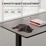 Escritorio Elevable Eléctrico SANODESK 120×60 cm Negro con Tablero Entero