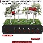 Escritorio Elevable Eléctrico SANODESK 120×60 cm Negro con Tablero Entero
