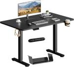 Escritorio Elevable Eléctrico SANODESK 110×54 cm Negro con Tablero Entero