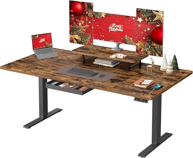 Escritorios elevables con cajones