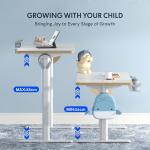 Escritorio Elevable Infantil Eléctrico FLEXISPOT SK1 110×52 cm Blanco