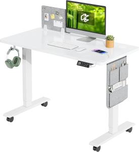 Escritorio Elevable Eléctrico MAIDeSITe SN1 100×60 cm Blanco