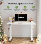 Escritorio Elevable Eléctrico MAIDeSITe SN1 100×60 cm Blanco