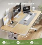 Escritorio Elevable Eléctrico MAIDeSITe SN1 120x60 cm Roble