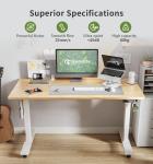 Escritorio Elevable Eléctrico MAIDeSITe SN1 120x60 cm Roble