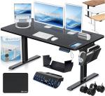 KESSER Escritorio Elevable Eléctrico 120x60 cm Negro