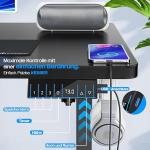 KESSER Escritorio Elevable Eléctrico 120x60 cm Negro