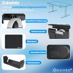 KESSER Escritorio Elevable Eléctrico 120x60 cm Negro