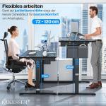 KESSER Escritorio Elevable Eléctrico 120x60 cm Negro