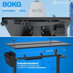 KESSER Escritorio Elevable Eléctrico 120x60 cm Negro