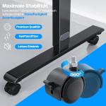 KESSER Escritorio Elevable Eléctrico 120x60 cm Negro