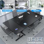 KESSER Escritorio Elevable Eléctrico 120x60 cm Negro