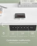 VASAGLE Escritorio eléctrico regulable 160x60 Blanco con USB
