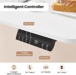 WOLTU Escritorio elevable eléctrico en L 140x120 cm