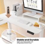 WOLTU Escritorio elevable eléctrico en L 140x120 cm