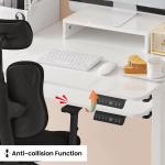 WOLTU Escritorio elevable eléctrico en L 140x120 cm