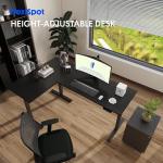 FLEXISPOT Escritorio elevable eléctrico en L 180×120 cm
