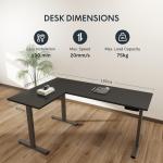 FLEXISPOT Escritorio elevable eléctrico en L 180×120 cm