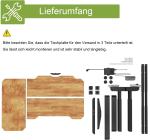 Radlove Escritorio elevable eléctrico de esquina en L 150×78 cm