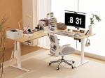 WALKINGDESK Escritorio elevable eléctrico en L 160×140 cm