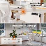 Agilestic Escritorio elevable eléctrico en L 150×125 cm