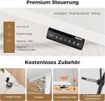 Agilestic Escritorio elevable eléctrico en L 150×125 cm