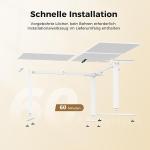 Agilestic Escritorio elevable eléctrico en L 150×125 cm