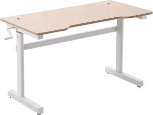 Vinsetto escritorio elevable manual con manivela 120×60 cm