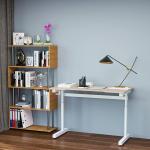 Vinsetto escritorio elevable manual con manivela 120×60 cm