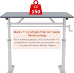 ZHOMGG Escritorio elevable manual 80×60 cm con manivela