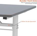 ZHOMGG Escritorio elevable manual 80×60 cm con manivela