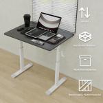 ZHOMGG Escritorio elevable manual 80×60 cm con manivela