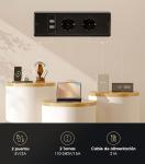 OffiGo escritorio elevable eléctrico 120 cm con enchufes y cajones