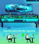 Escritorio Gaming Elevable OffiGo 140 cm con 2 Enchufes