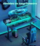 Escritorio Gaming Elevable OffiGo 140 cm con 2 Enchufes