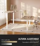 Escritorio elevable eléctrico OffiGo de 160×70 cm 2 enchufes + 2 USB