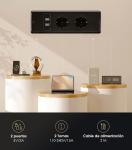 Escritorio elevable eléctrico OffiGo de 160×70 cm 2 enchufes + 2 USB