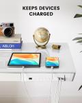Escritorio Elevable Eléctrico ErGear 120x60 cm de Vidrio Templado con Cajón