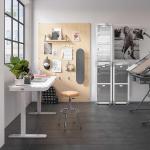 Escritorio Elevable Eléctrico Seville Classics airLIFT 121x61 cm con Cristal Templado