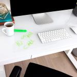 Escritorio Elevable Eléctrico Seville Classics airLIFT 121x61 cm con Cristal Templado