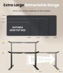 Marco de escritorio elevable eléctrico MAIDeSITe EL2 Pro Art Pluscon