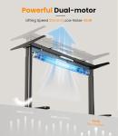 Marco de escritorio elevable eléctrico MAIDeSITe EL2 Pro Art Pluscon