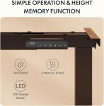 Marco de escritorio elevable eléctrico FLEXISPOT E1 Pro con 2 motores