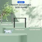 Marco de escritorio elevable eléctrico FLEXISPOT EC1 blanco con 4 memorias