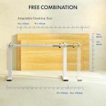 Marco de escritorio elevable eléctrico FLEXISPOT EC1 blanco con 4 memorias