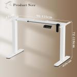 Marco elevable eléctrico TRIUMPHKEY blanco con 1 motor